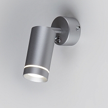 Настенный светодиодный светильник с поворотным плафоном Glory SW LED MRL LED 1005 серебро