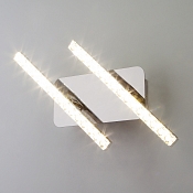 Светодиодный настенный светильник с хрусталем 90041/2 хром