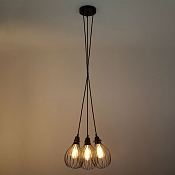 Подвесной светильник в стиле лофт 50059/3 черный