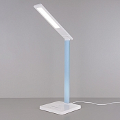 Настольная лампа с беспроводной зарядкой Lori белый/голубой (TL90510)