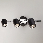 Настенный светильник с поворотными плафонами 20057/3 хром/черный
