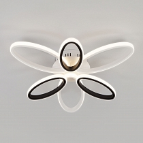Светодиодный потолочный светильник с пультом управления 90137/6 белый/чёрный