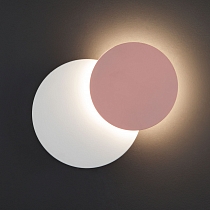Настенный светодиодный светильник 40135/1 белый/розовый