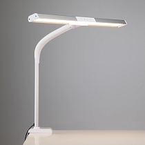 Светодиодная настольная лампа на струбцине 80500/1 белый