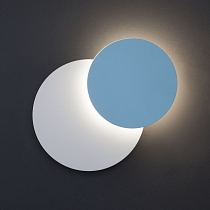 Настенный светодиодный светильник 40135/1 белый/голубой