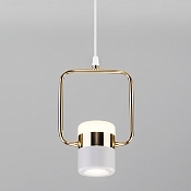 Подвесной светодиодный светильник с поворотным плафоном 50165/1 LED золото/белый